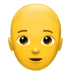 🧑‍🦲 person: bald display on Apple